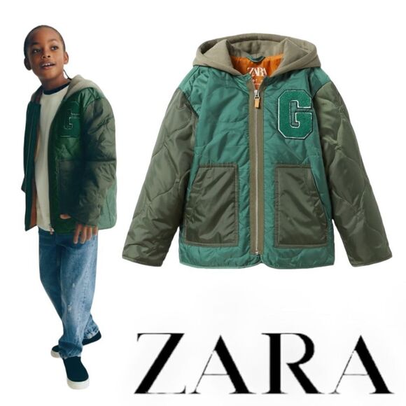 Zara Other - ZARA Kids | Green | COMBINATION QUILTED JACKET